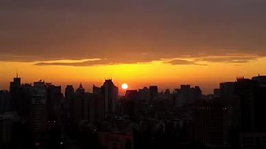 杭州城市日落实拍视频的预览图